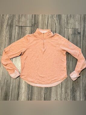 Nike Dri-FIT Running Quarter Zip Pullover Peach Pink Medium